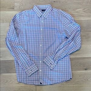 UNTUCKit Blue and Pink Casual Button Down Shirt